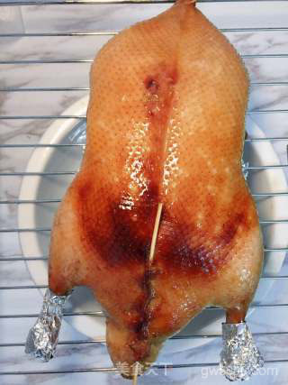 脆皮烤鸭（北京烤鸭家庭版）的做法步骤：14