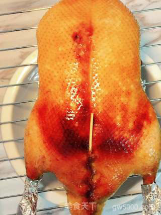 脆皮烤鸭（北京烤鸭家庭版）的做法步骤：16