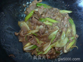 葱爆羊肉的做法步骤：6