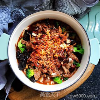 家常水煮牛肉的做法步骤：13