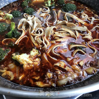 水煮豆皮肉片的做法步骤：8