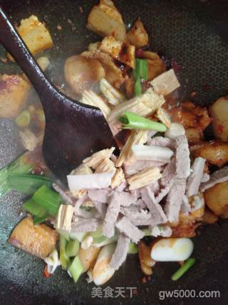 腐竹回锅肉的做法步骤：8