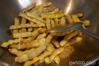 冻豆腐炖豆角的做法步骤：4