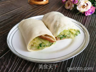 卤肉土豆丝卷饼的做法步骤：11