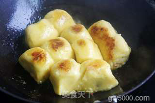 香煎东北粘豆包的做法步骤：5