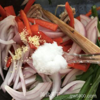 肉丝老虎菜的做法步骤：14