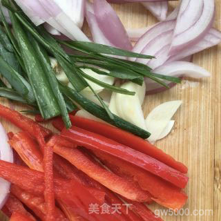 肉丝老虎菜的做法步骤：8
