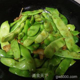 五花肉炖东北油豆的做法步骤：7