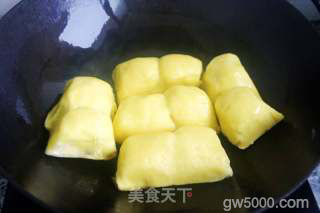 香煎东北粘豆包的做法步骤：2