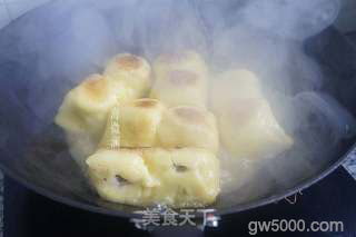 香煎东北粘豆包的做法步骤：4