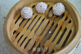 虾肉珍珠丸子的做法步骤：9