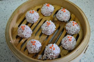 虾肉珍珠丸子的做法步骤：11