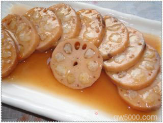 蜜汁蓝莓莲藕的做法步骤：16