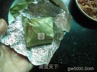 香烤荷叶肉丸--烤箱版的做法步骤：5