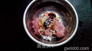 莲藕酿的做法步骤：3