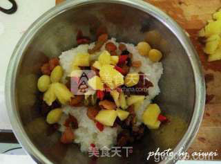 菠萝八宝饭的做法步骤：10