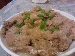 诺诺的米粉蒸肉的做法步骤：7