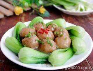 一口一个的迷你狮子头-----浇汁小肉丸的做法步骤：8