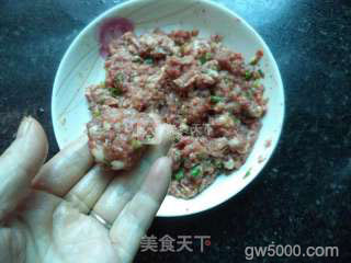 香烤荷叶肉丸--烤箱版的做法步骤：2