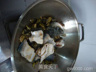 草头酸汤鱼的做法步骤：2