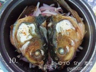 麻辣干锅鱼头 （电饭锅版）的做法步骤：10
