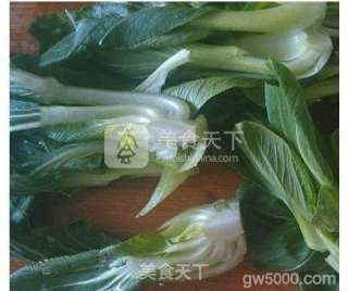 香菇油菜的做法步骤：2