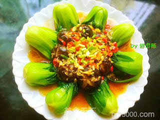 香菇油菜的做法步骤:12