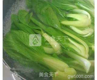 香菇油菜的做法步骤：5