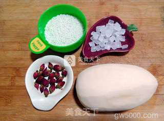 冰糖玫瑰糯米藕的做法步骤：1