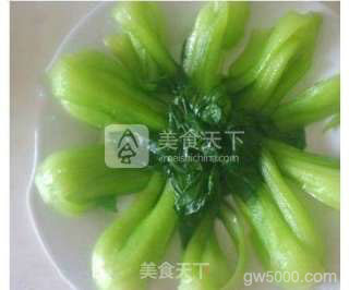 香菇油菜的做法步骤：6