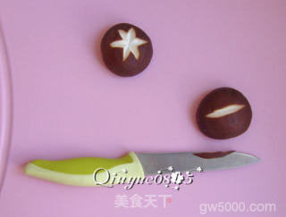 香菇油菜的做法步骤：3