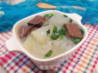 冬瓜鸭血粉丝汤的做法步骤：12