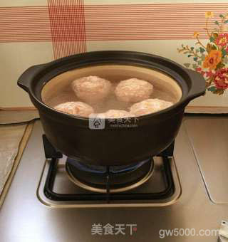 雪梨狮子头的做法步骤：9