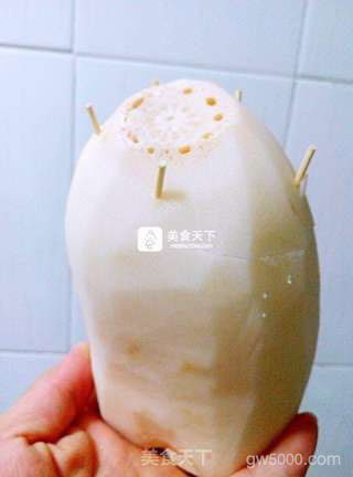 冰糖玫瑰糯米藕的做法步骤：4