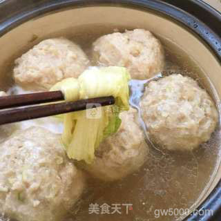 雪梨狮子头的做法步骤：13