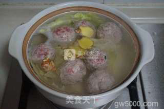 清炖狮子头的做法步骤：6