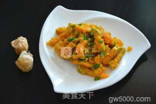 咸蛋黄焗南瓜的做法步骤：7