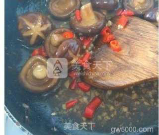 香菇油菜的做法步骤：8