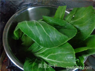 浇汁香菇油菜的做法步骤：3