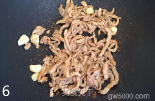 青菜肉丝炒年糕的做法步骤：6