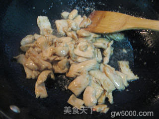 鸡肉香菇油菜的做法步骤:7