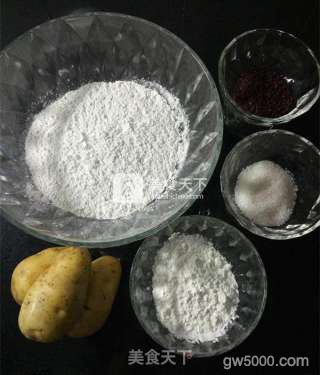 红丝绒糯米团的做法步骤：1