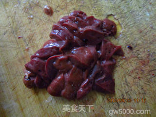 双色爆鸡肝的做法步骤：2