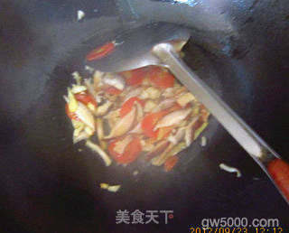 双色爆鸡肝的做法步骤：8