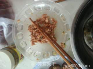 香菇盒（肉馅虾仁）的做法步骤：1