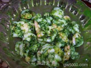 开国第一宴的第一道热菜---翡翠虾仁的做法步骤：13