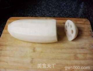 桂花蜜汁糯米藕的做法步骤：2