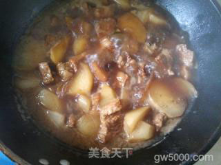 萝卜烧肉的做法步骤：9