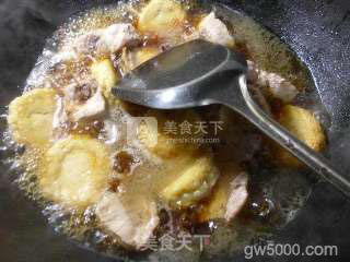 圆素鸡烧龙骨 的做法步骤：11