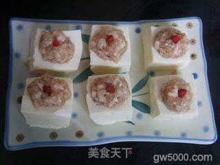 鲜虾酿豆腐的做法步骤：6